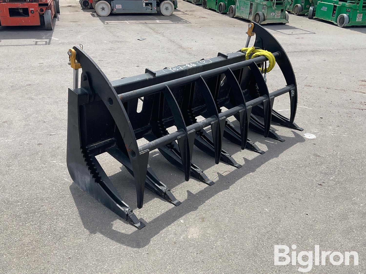 2022 76” Root Rake Skid Steer Grapple Bucket BigIron Auctions