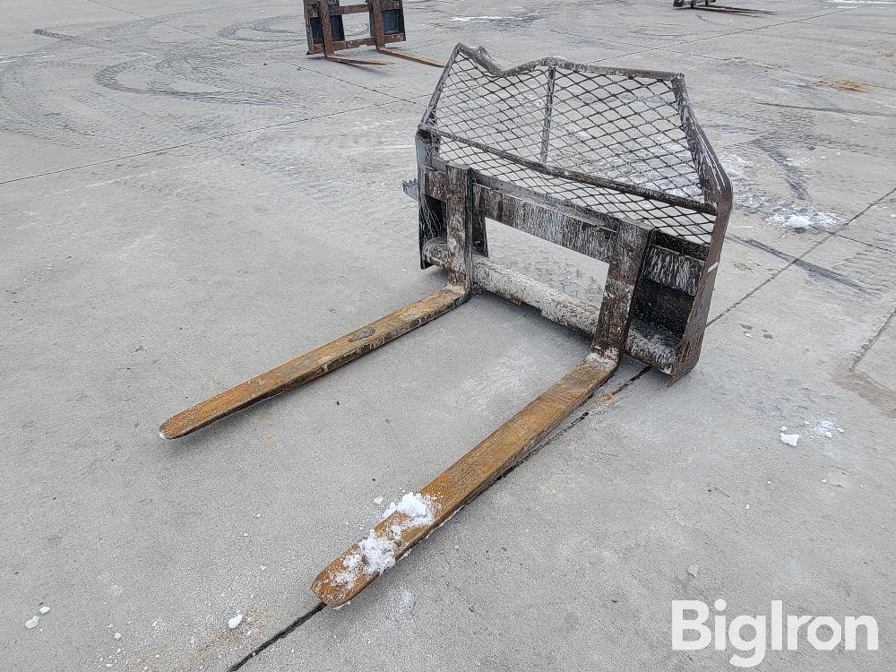 Caterpillar Pallet Fork Skid Steer Attachment BigIron Auctions