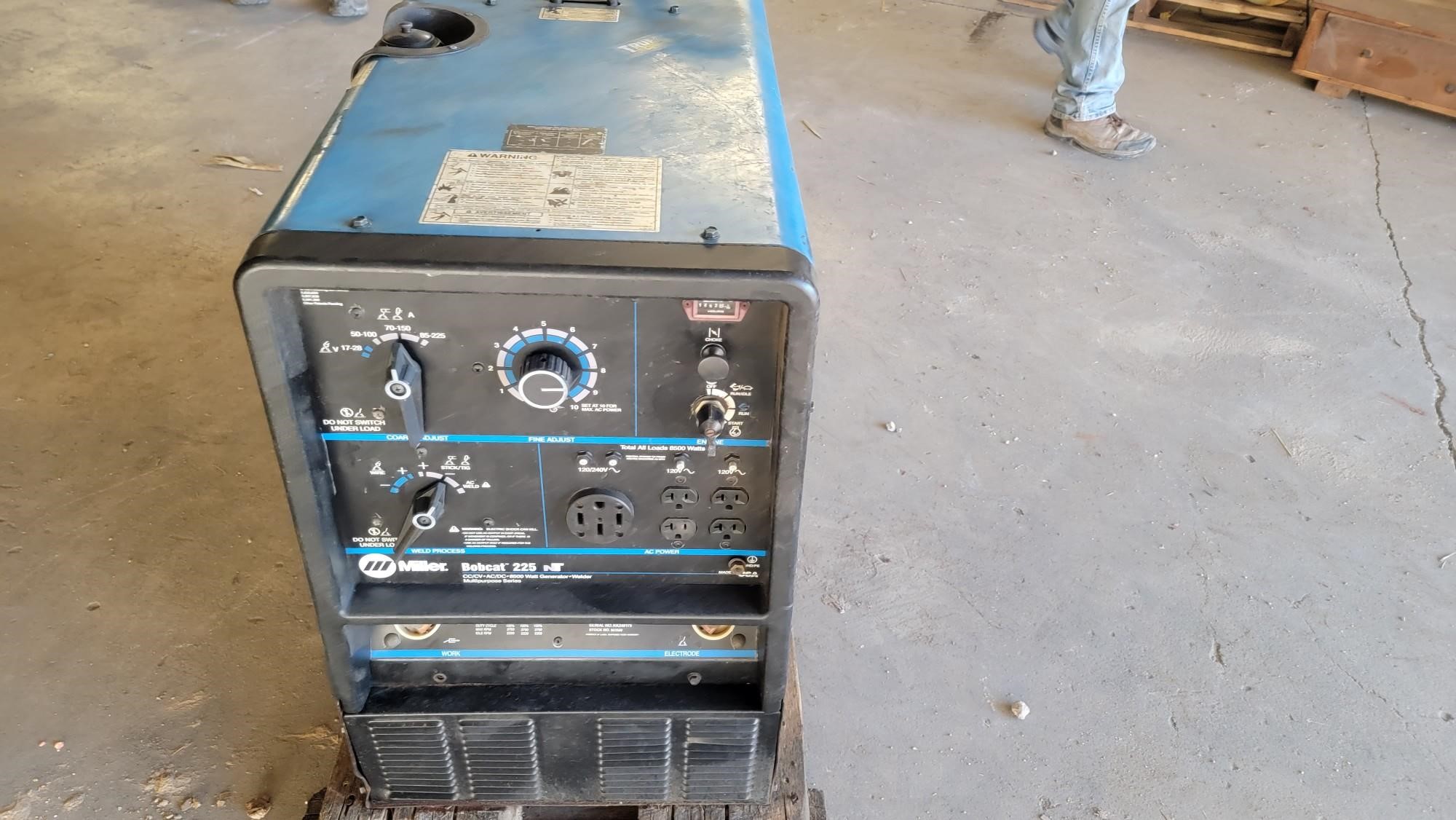 Miller Bobcat 225 Gas Powered Portable Welder BigIron Auctions