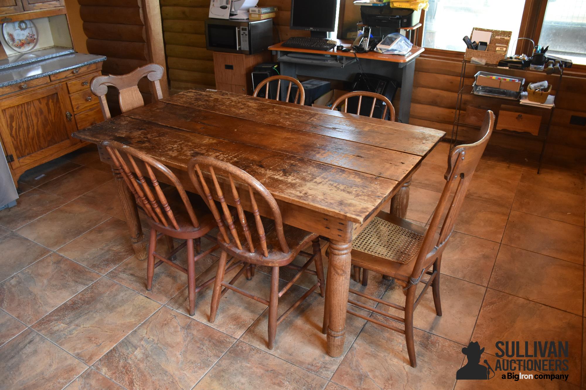 Primitive Kitchen Table And Chairs BigIron Auctions   Primitivekitchentableandchairs 15aa231b66f64e84885c0f187540b0d8 