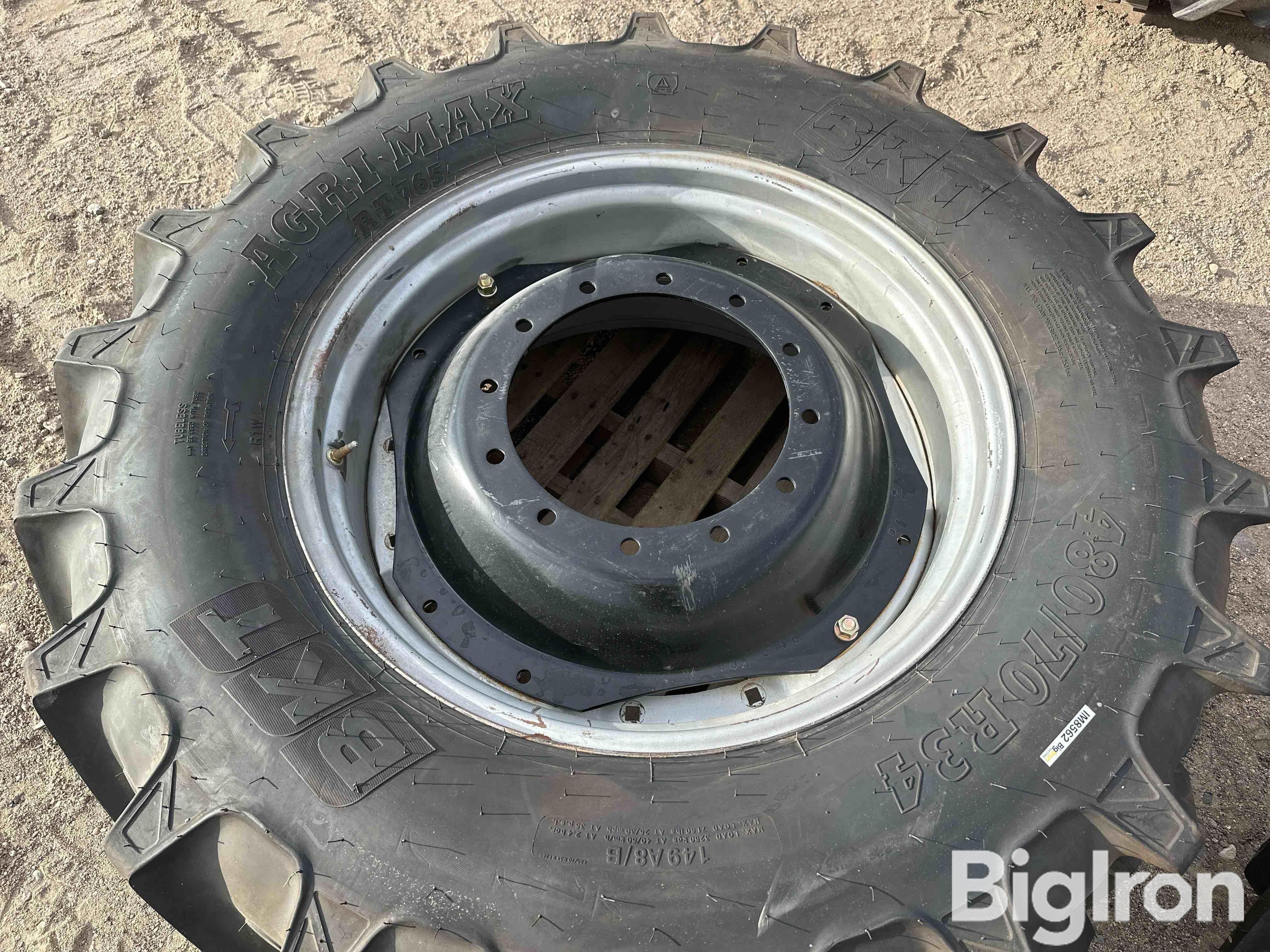 Bkt 480/70R34 Front Tires & Rims BigIron Auctions