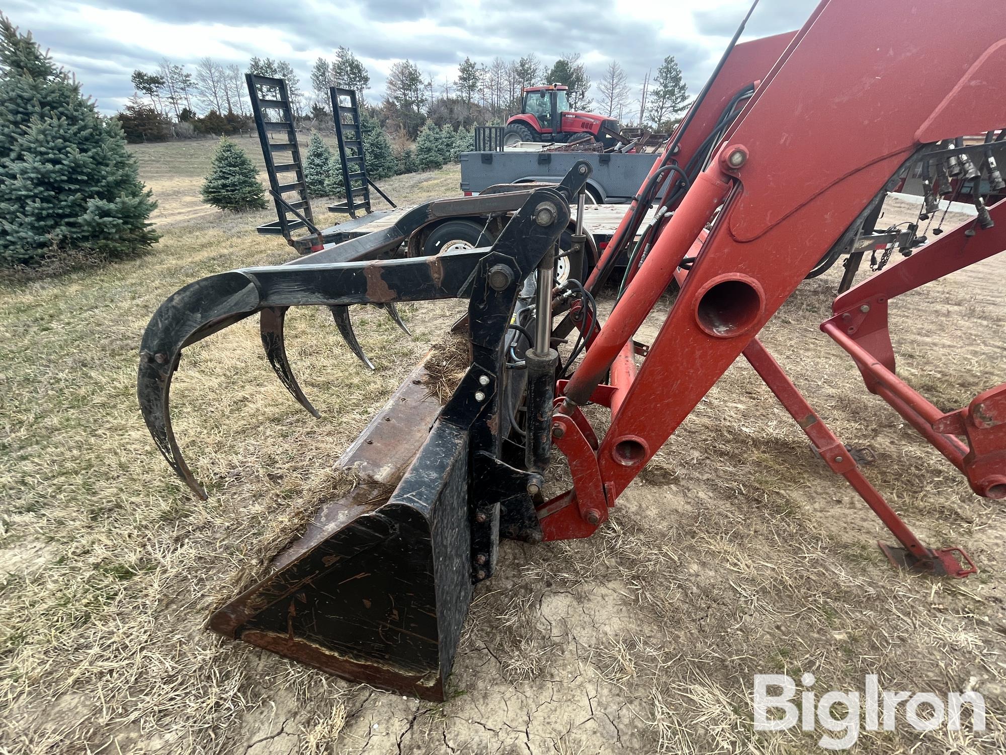 Great Bend 860 Front End Loader W/Bucket & 4-Tine Grapple Fork BigIron ...