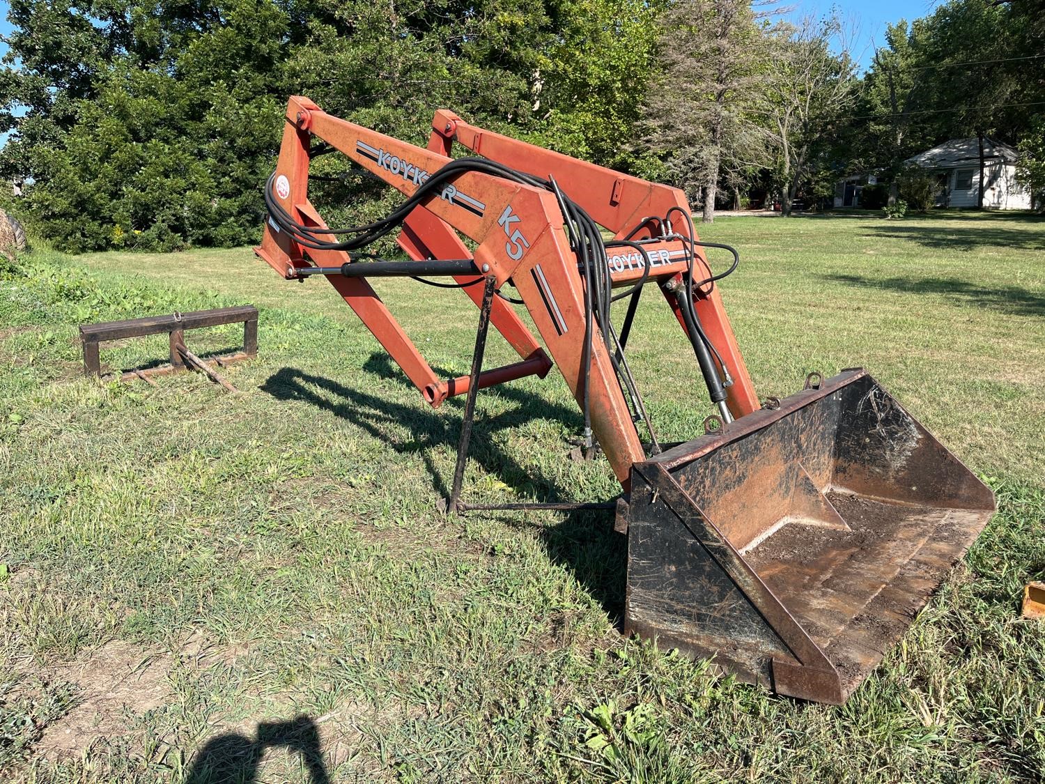 Koyker K5 Quick Attach Front End Loader W/ Bucket & Bale Spear BigIron ...