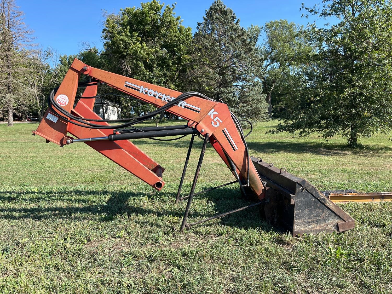 Koyker K5 Quick Attach Front End Loader W/ Bucket & Bale Spear BigIron ...