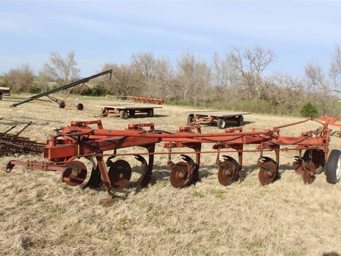 International Semi Mount 6-16 Plow W Coulters, Cylinder Bigiron Auctions