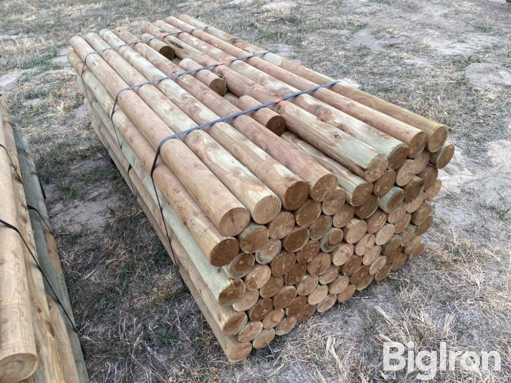 Pressure Treated Eastern Red Cedar Posts BigIron Auctions