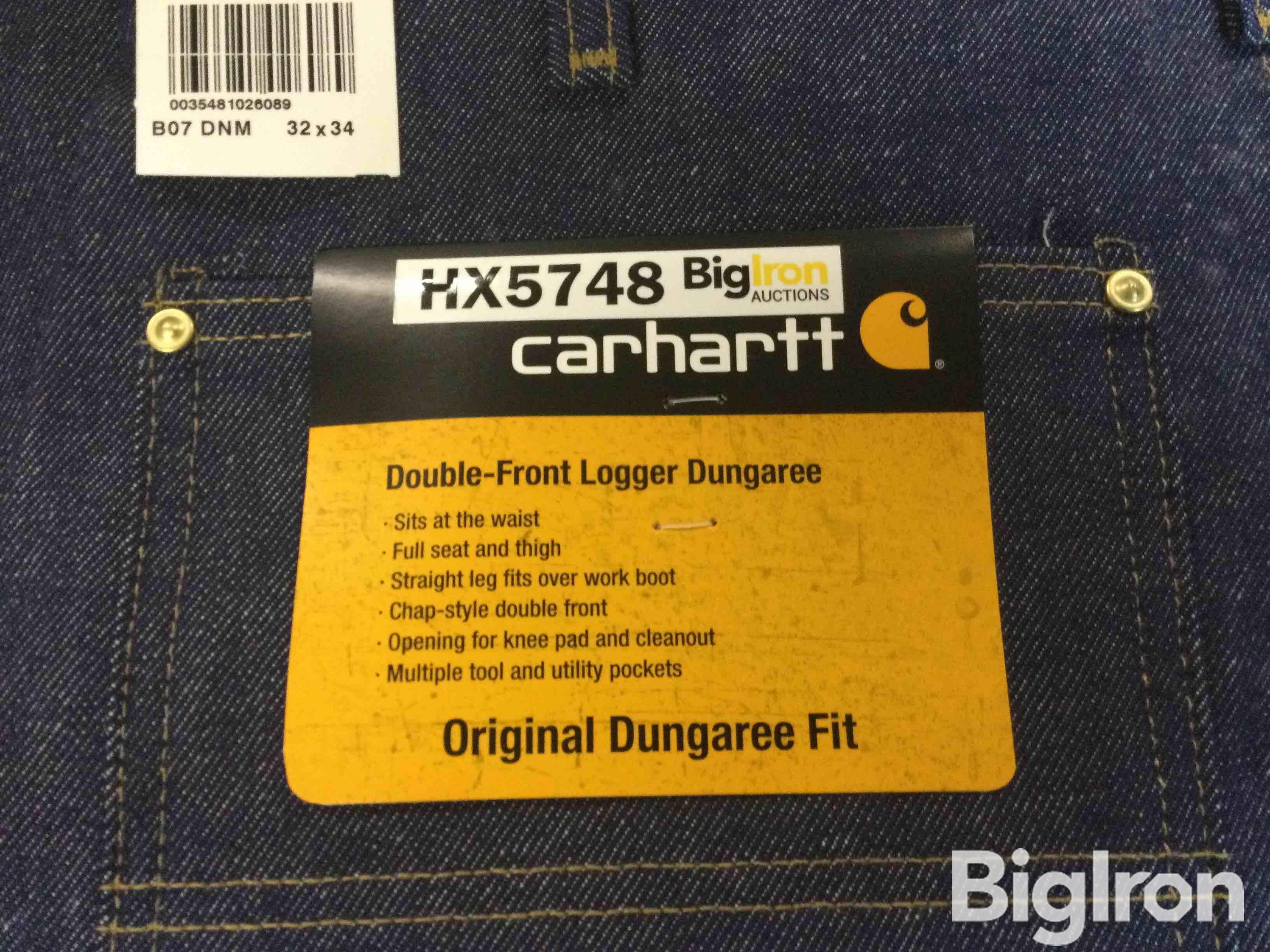 Carhartt 32x34 Double Front Logger Dungaree Jeans BigIron Auctions