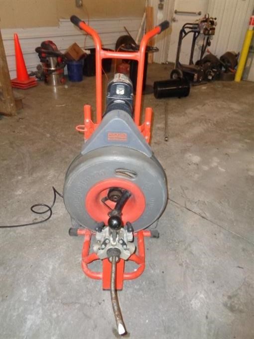 Ridgid-Kollmann K-7500 Drum Machine W/Cable Control BigIron Auctions