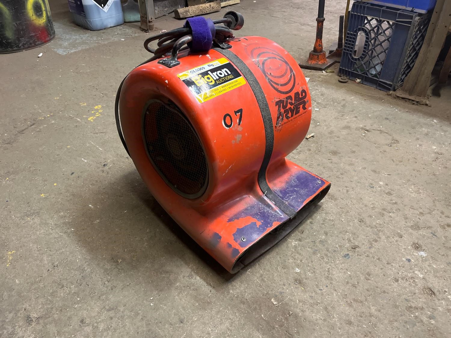 Dri-Eaz Turbo Dryer T800 Electric Floor Fan Blower BigIron Auctions