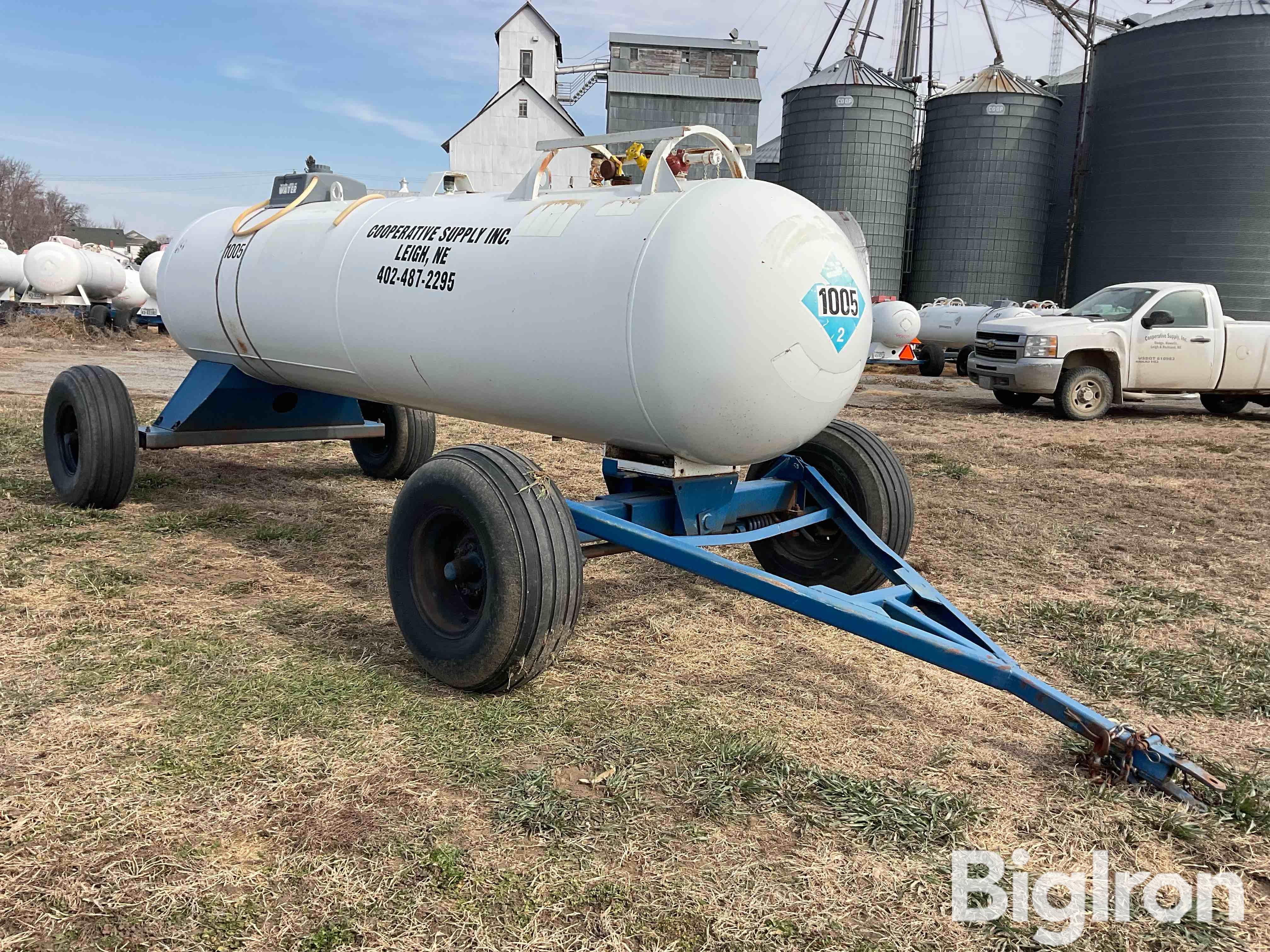 1985 Trinity 1000-Gallon Anhydrous Nurse Tank On Running Gear BigIron ...