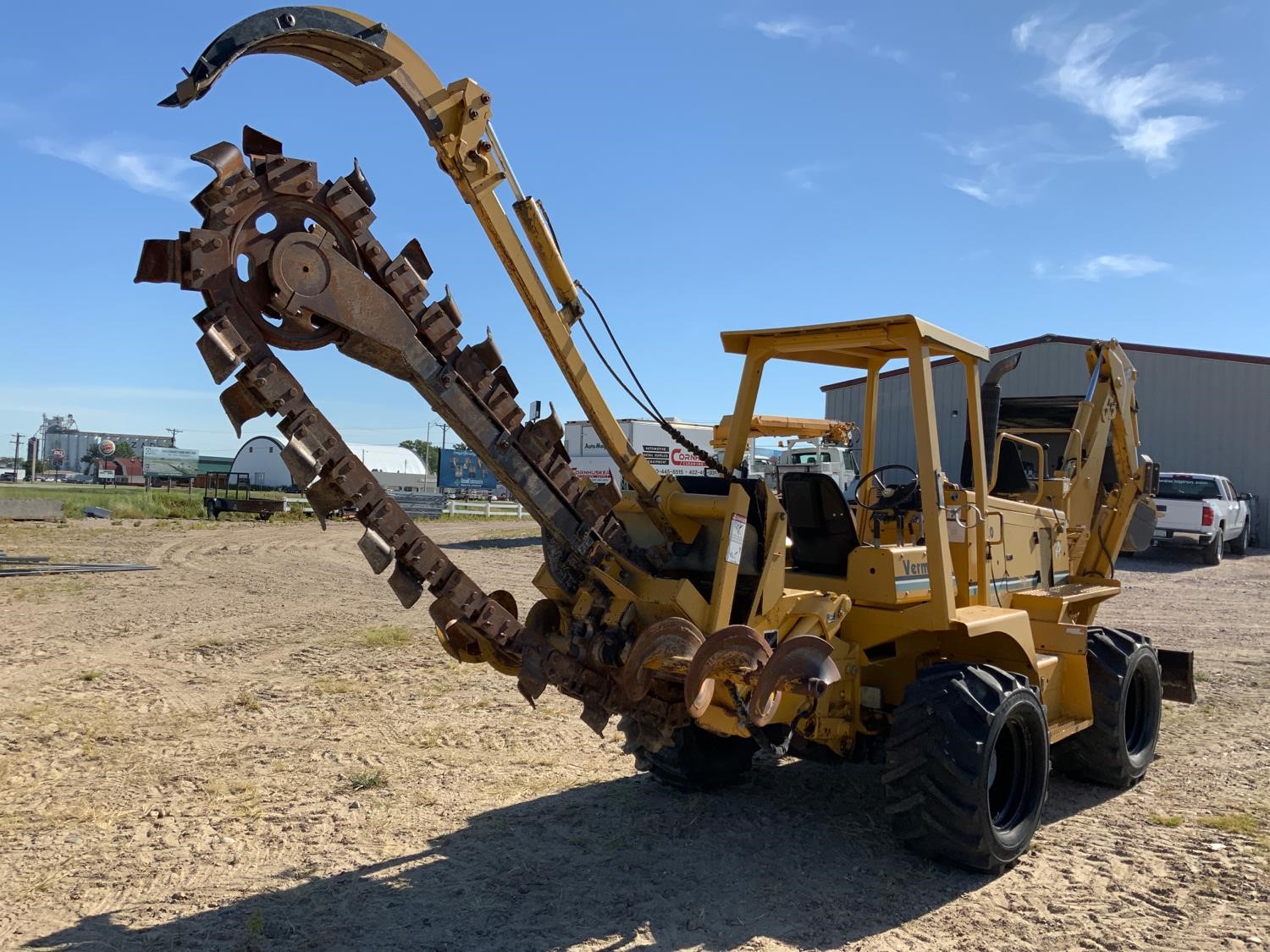 2004 Vermeer V120 4x4x4 Trencher W/Backhoe & Backfill Blade BigIron ...