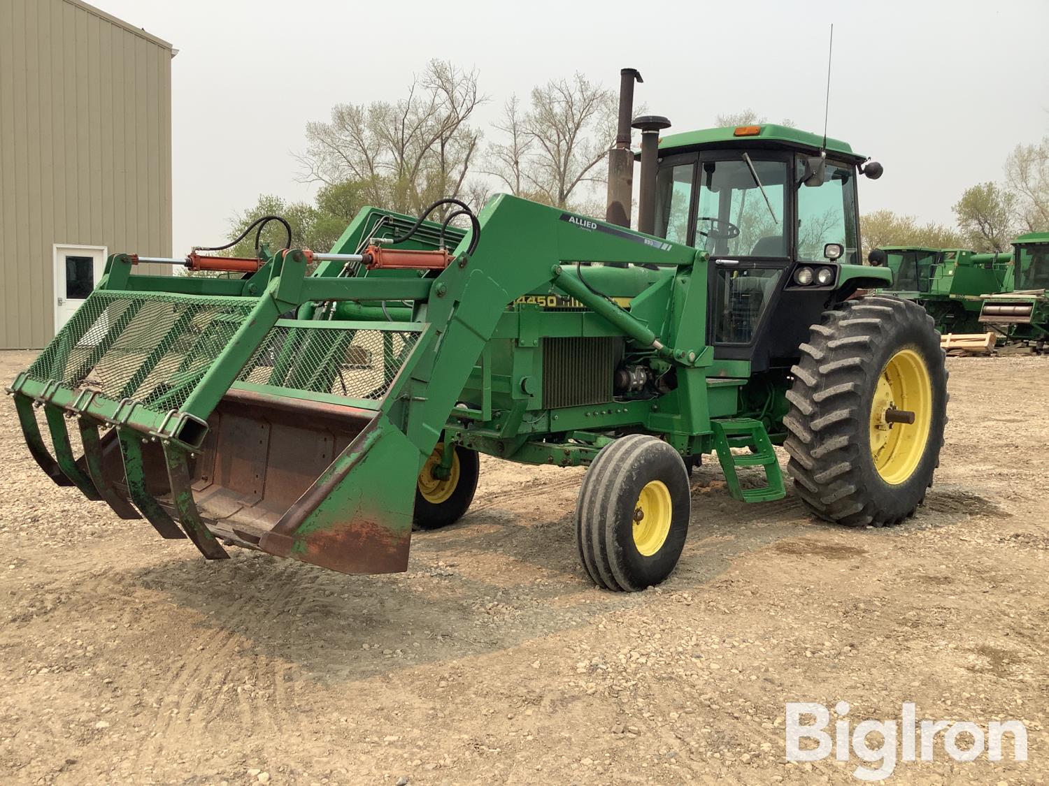 John Deere 4450 Row Crop Tractor w/ Dual Rear Wheels 1983 Solid Brass Belt outlet Buckle Canada NAP Inc FO5