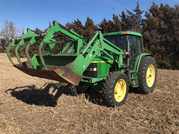 1999 John Deere 6410 Mfwd Tractor W Loader Bigiron Auctions