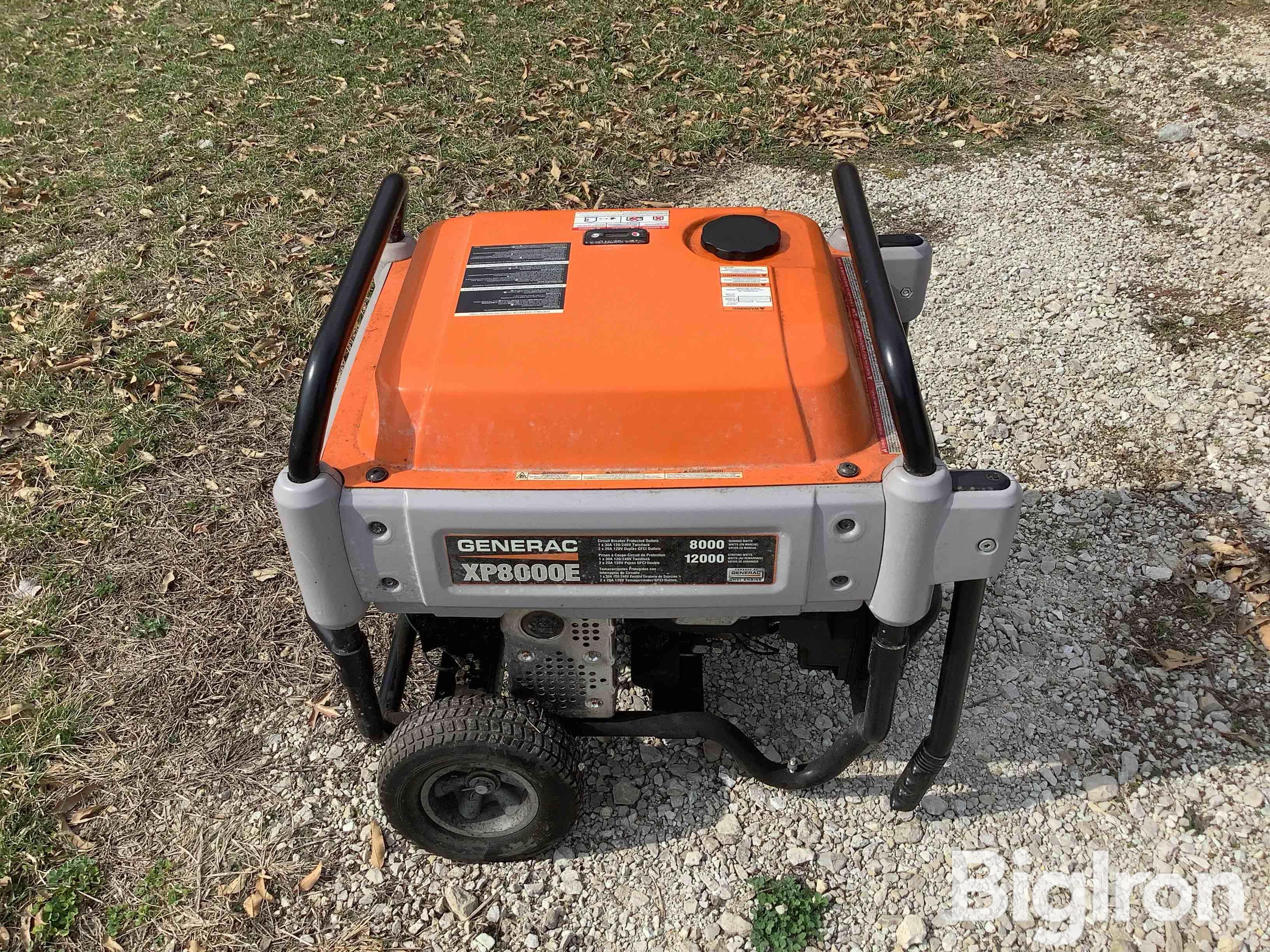 Generac XP8000E Generator BigIron Auctions