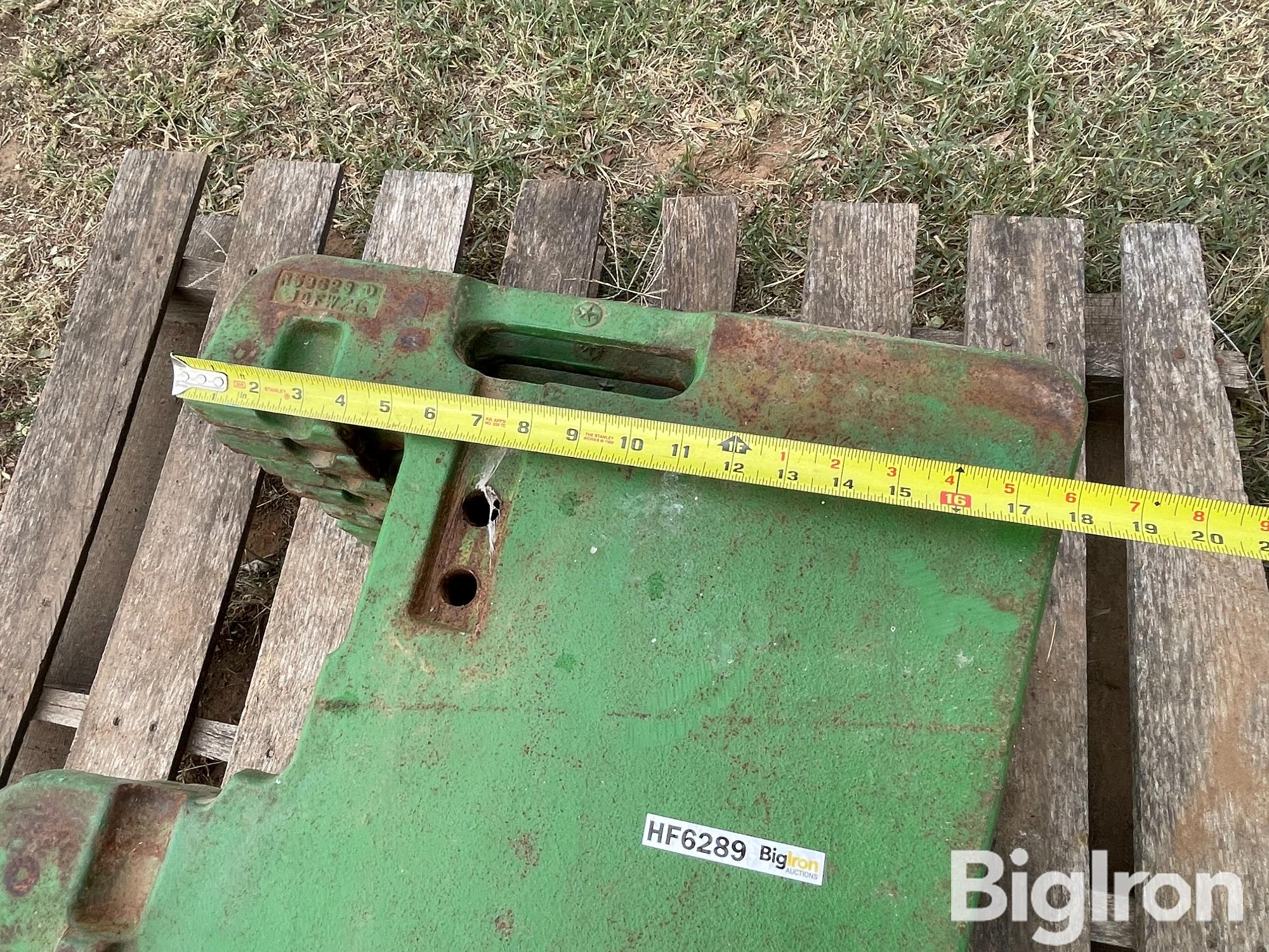 John Deere Suitcase Weights Bigiron Auctions