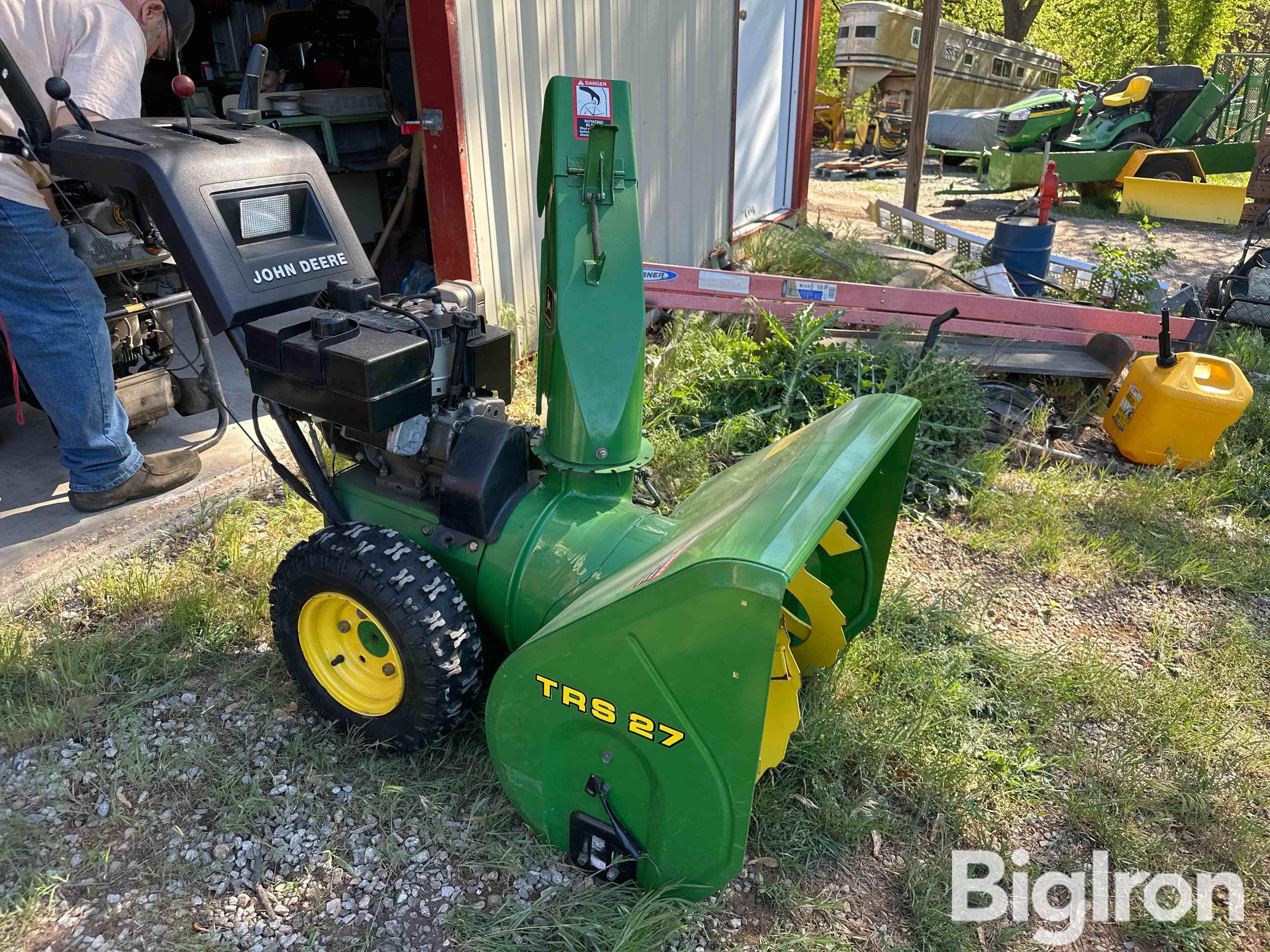 John Deere Trs27 Dual Stage Snow Blower Bigiron Auctions 6793