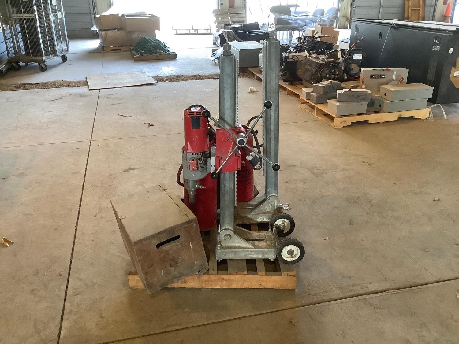 Milwaukee 4125 Dymorig Drill W Stand Bigiron Auctions