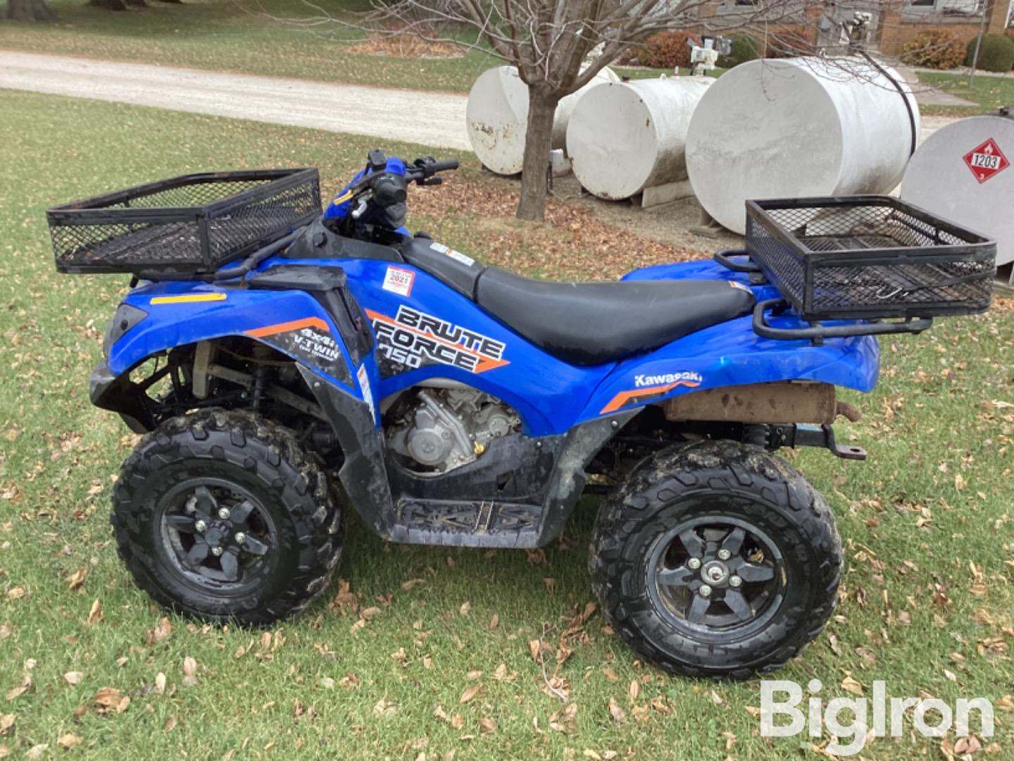 2019 Kawasaki Brute Force 750 ATV BigIron Auctions