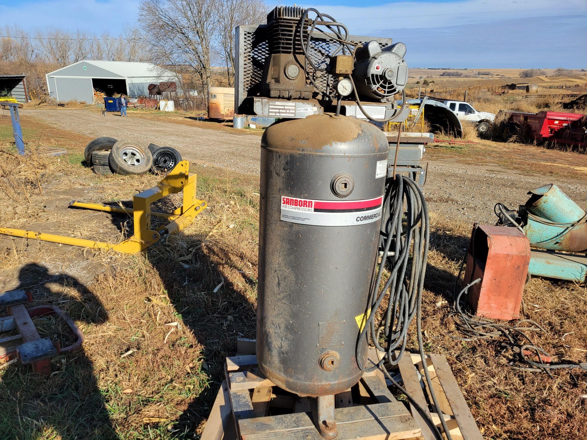 Sanborn 500BP 60V Commercial Air Compressor BigIron Auctions