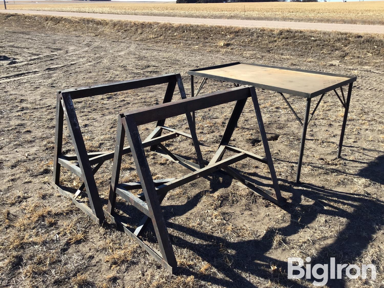 Shop Table & Saw Horses BigIron Auctions