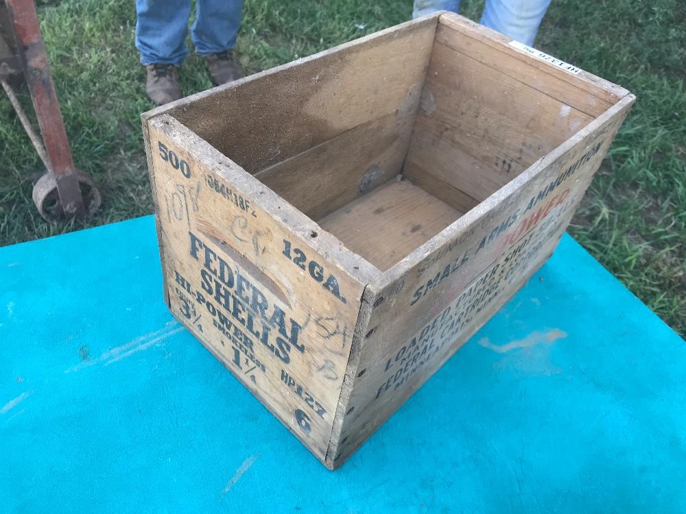 Federal Antique Ammunition Box BigIron Auctions