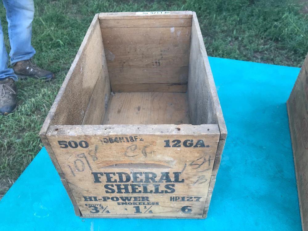 Federal Antique Ammunition Box BigIron Auctions