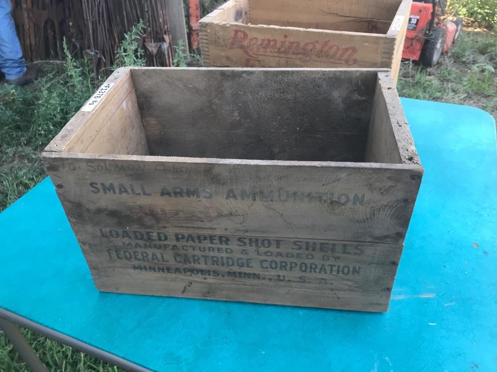 Federal Antique Ammunition Box BigIron Auctions