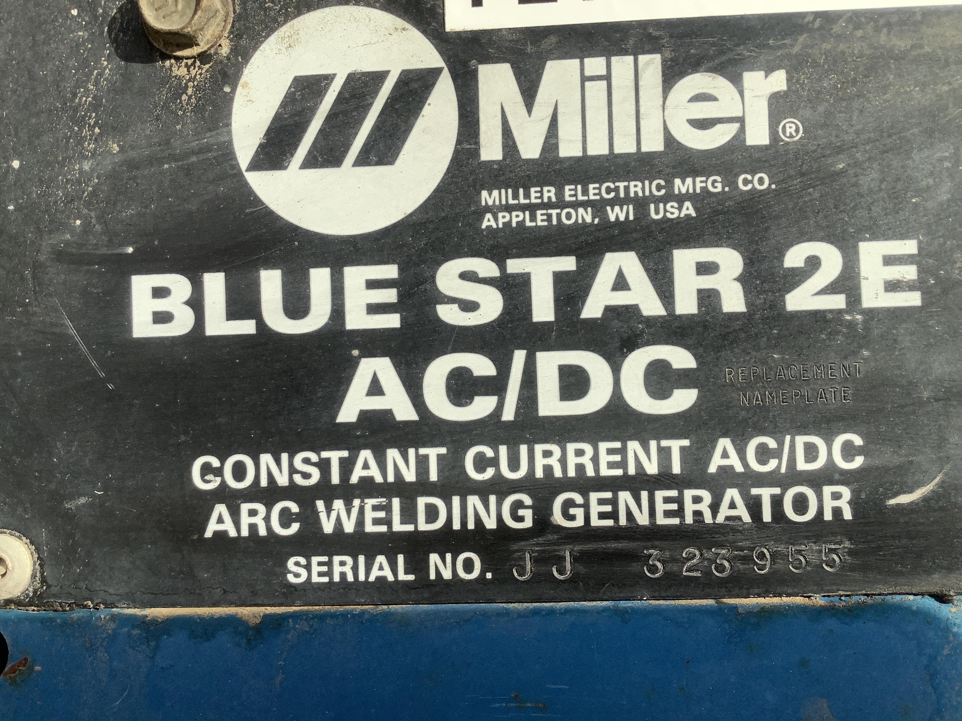 miller bluestar 2e welder for sale