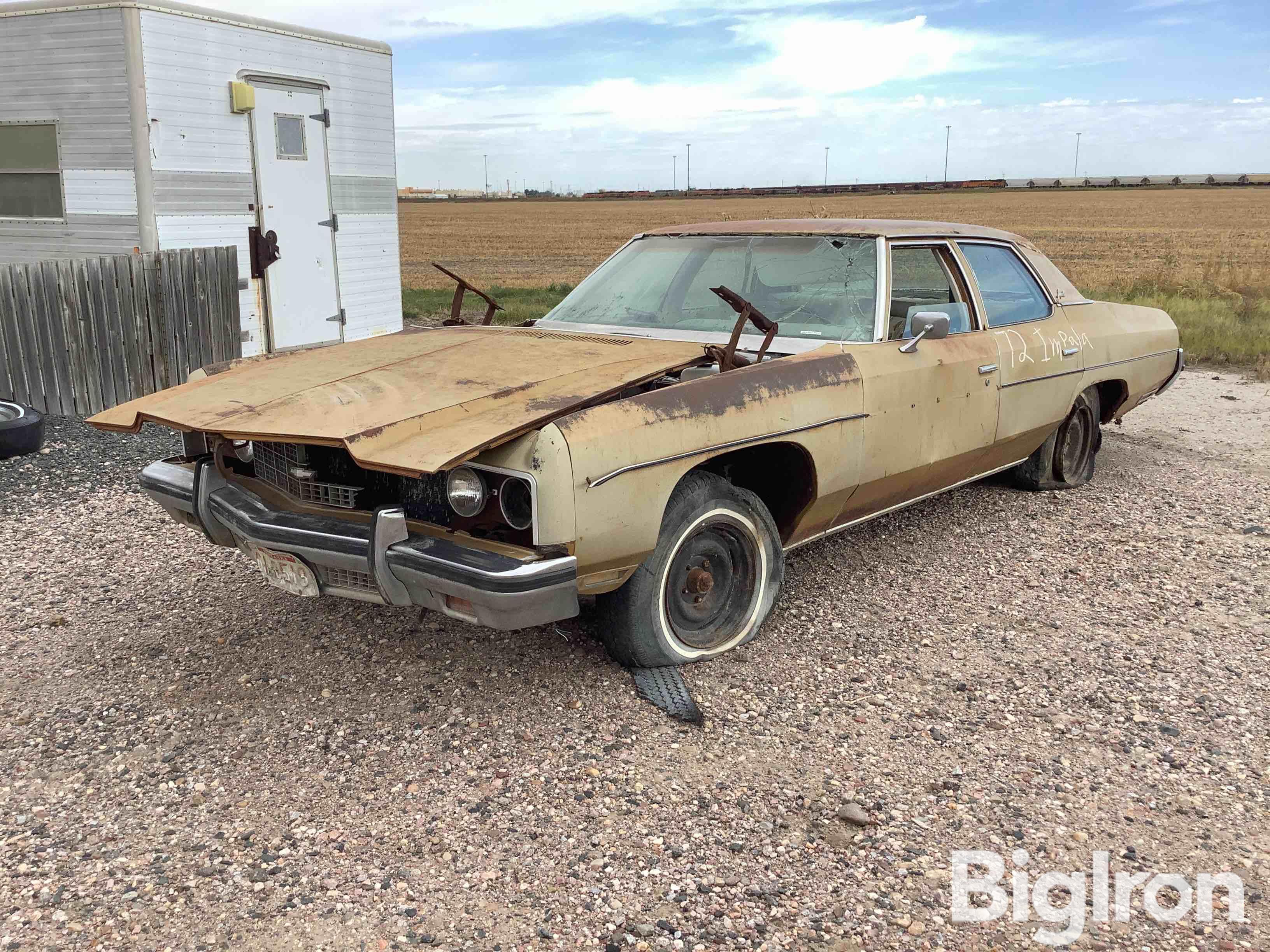 1972 Chevrolet Impala Demo Derby Car Body Frame BigIron Auctions