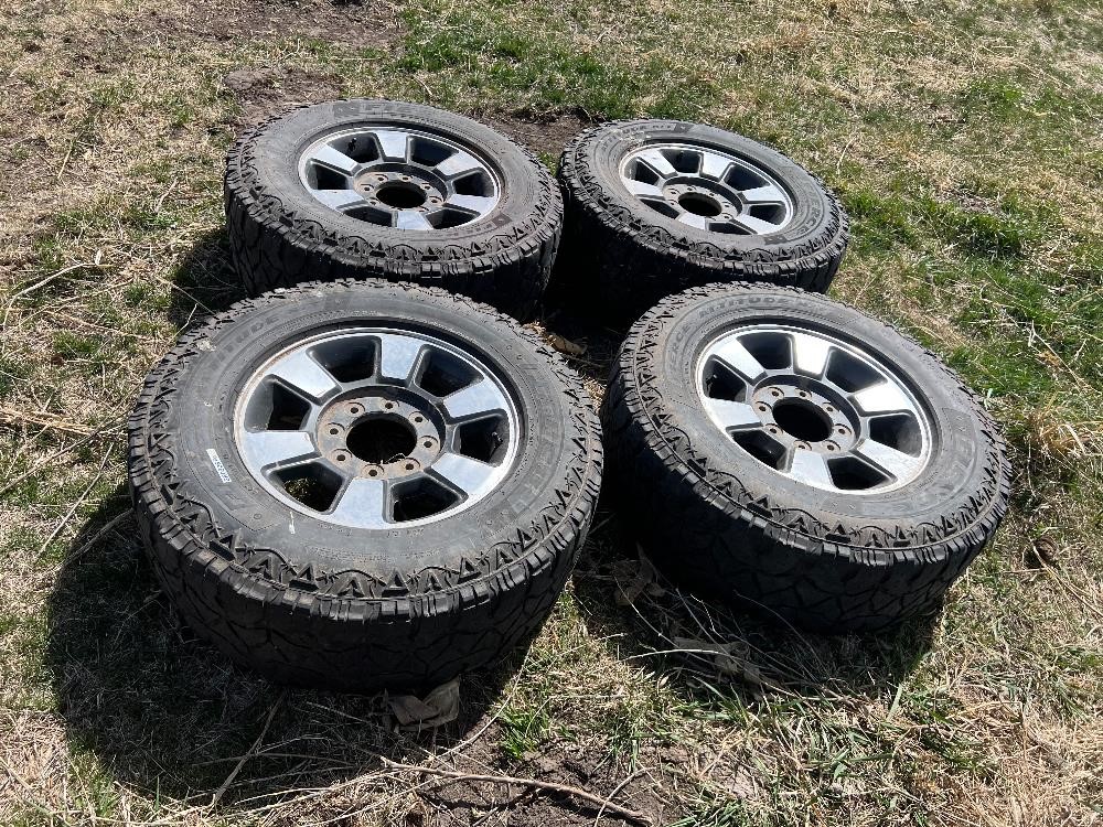 Fierce Attitude 275/70R18 Tires On Ford Super Duty Rims BigIron Auctions