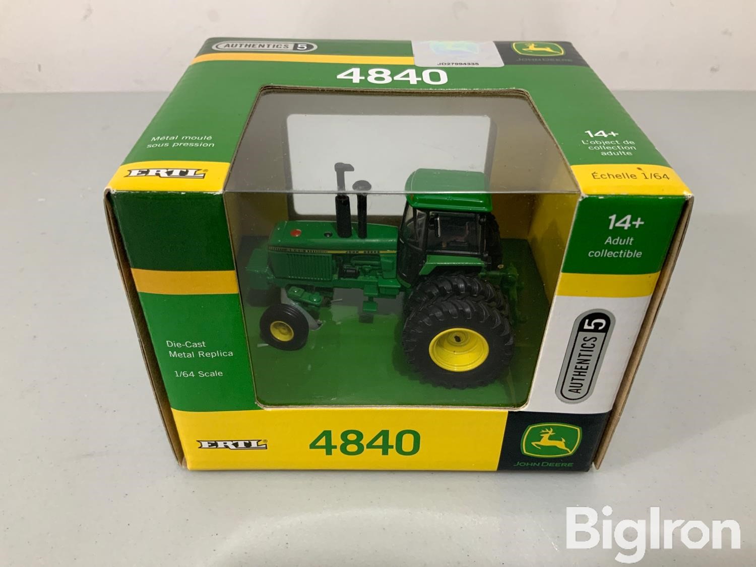 Ertl Authentics 5 John Deere 4840 Tractor BigIron Auctions