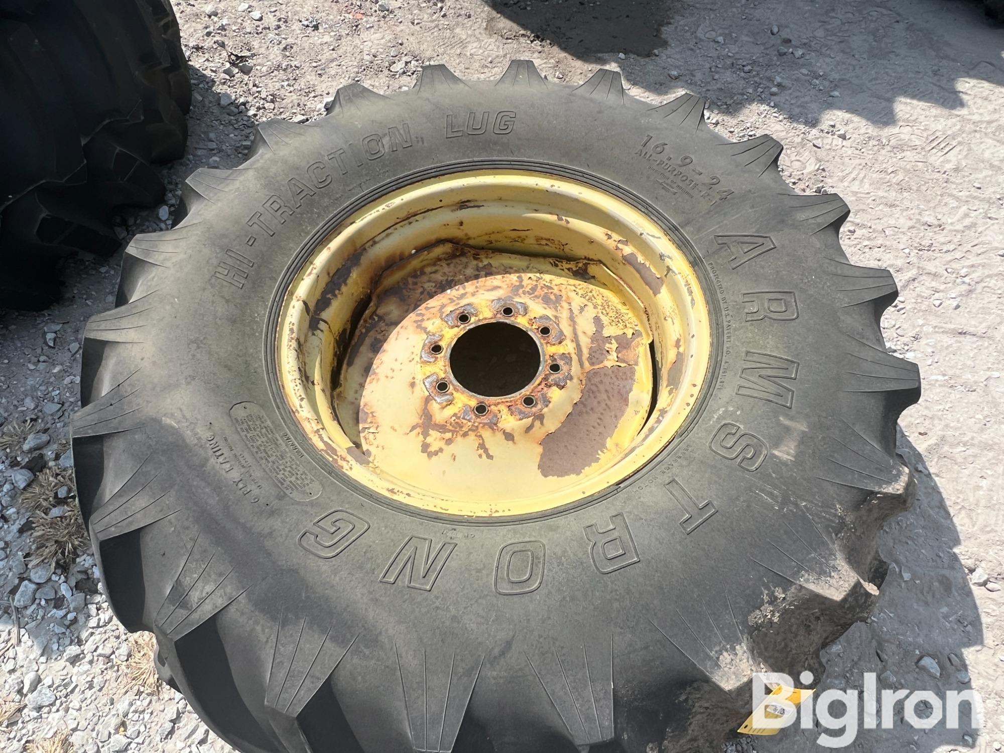 Armstrong 16.9-24 Tire On 8 Bolt Wheel BigIron Auctions