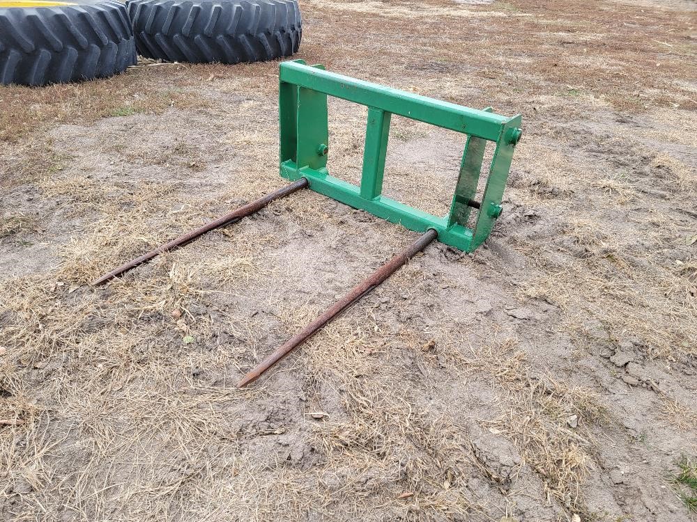 2 Prong Bale Spear Loader Attachment BigIron Auctions