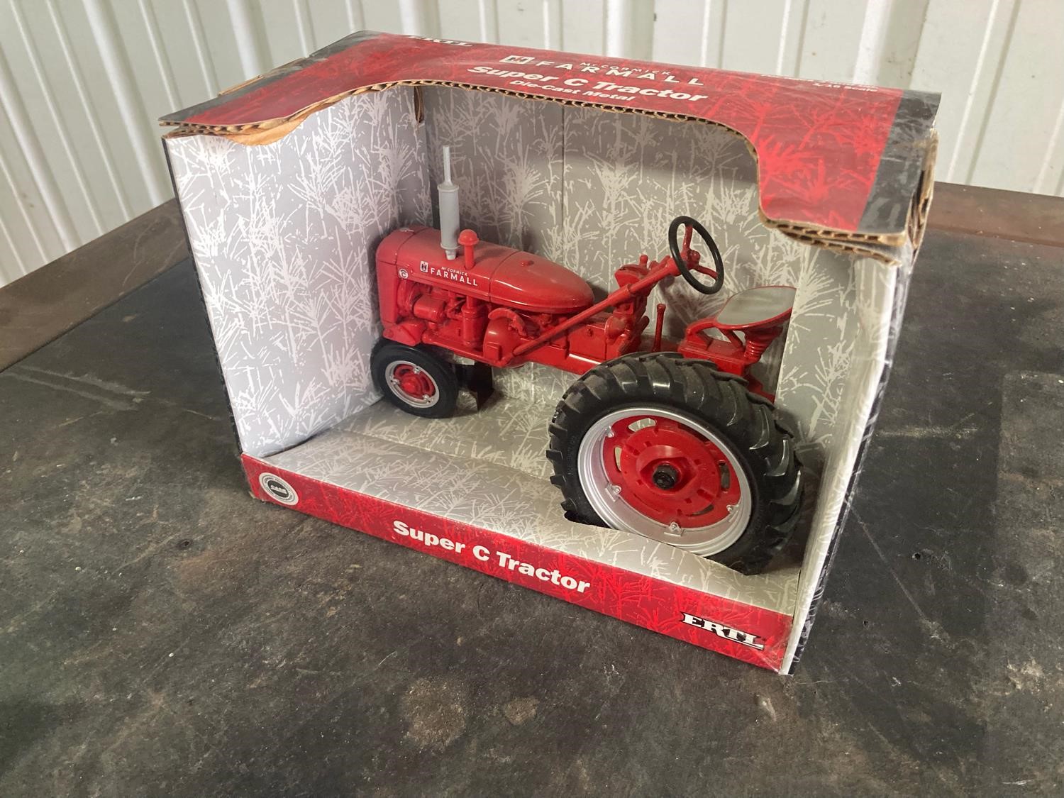 Farmall super c toy hot sale tractor