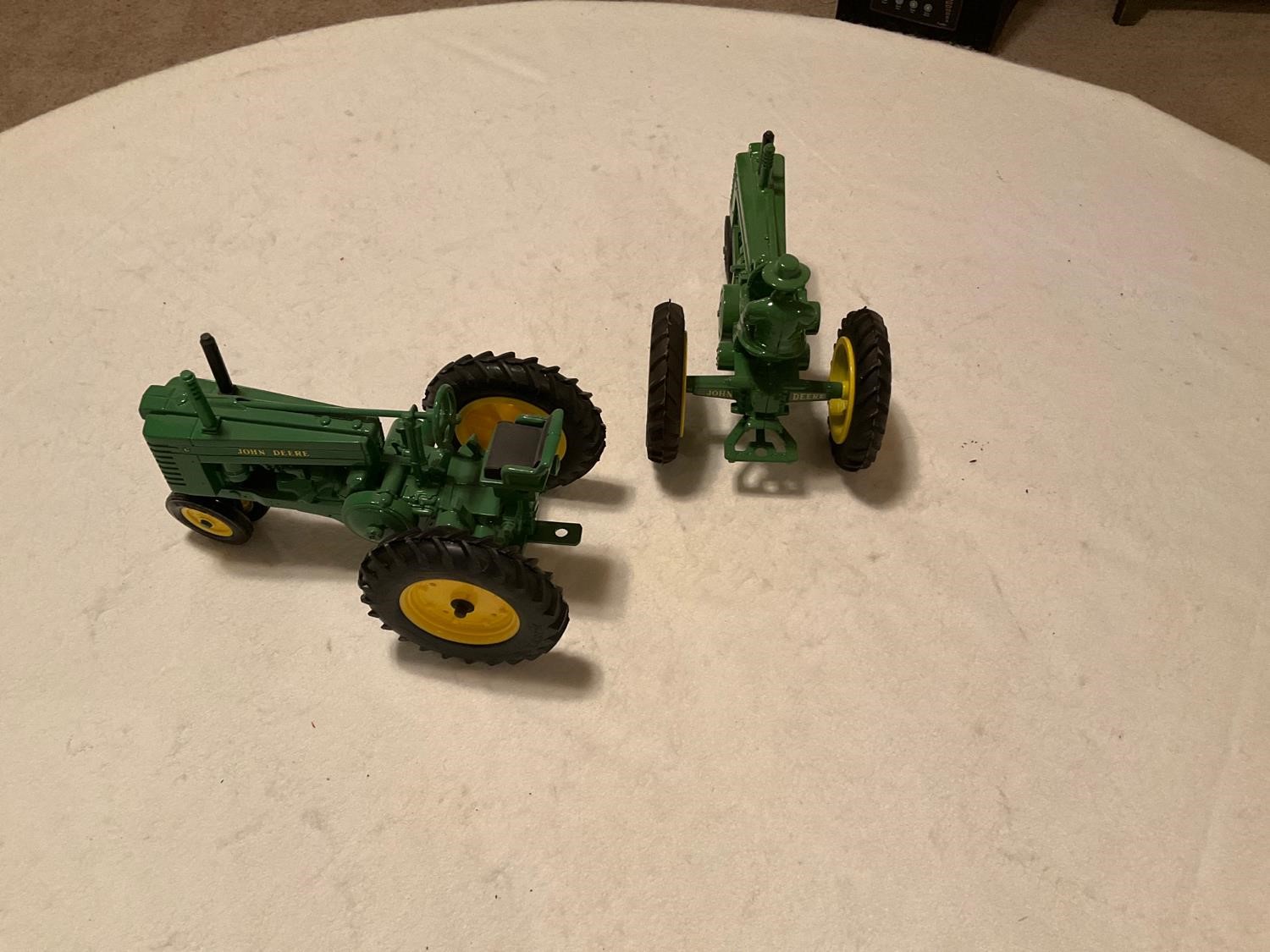 John Deere A With Driver & Model G 1/16th Scale Toy Tractors BigIron ...