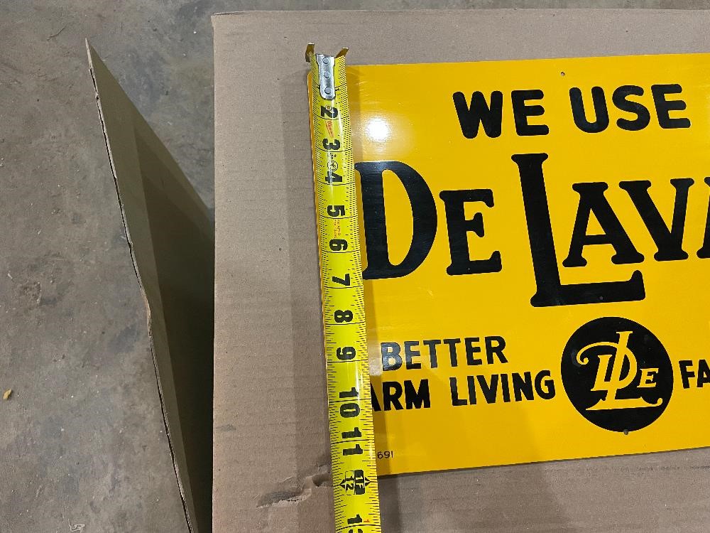 Vintage DeLaval Tin Sign BigIron Auctions