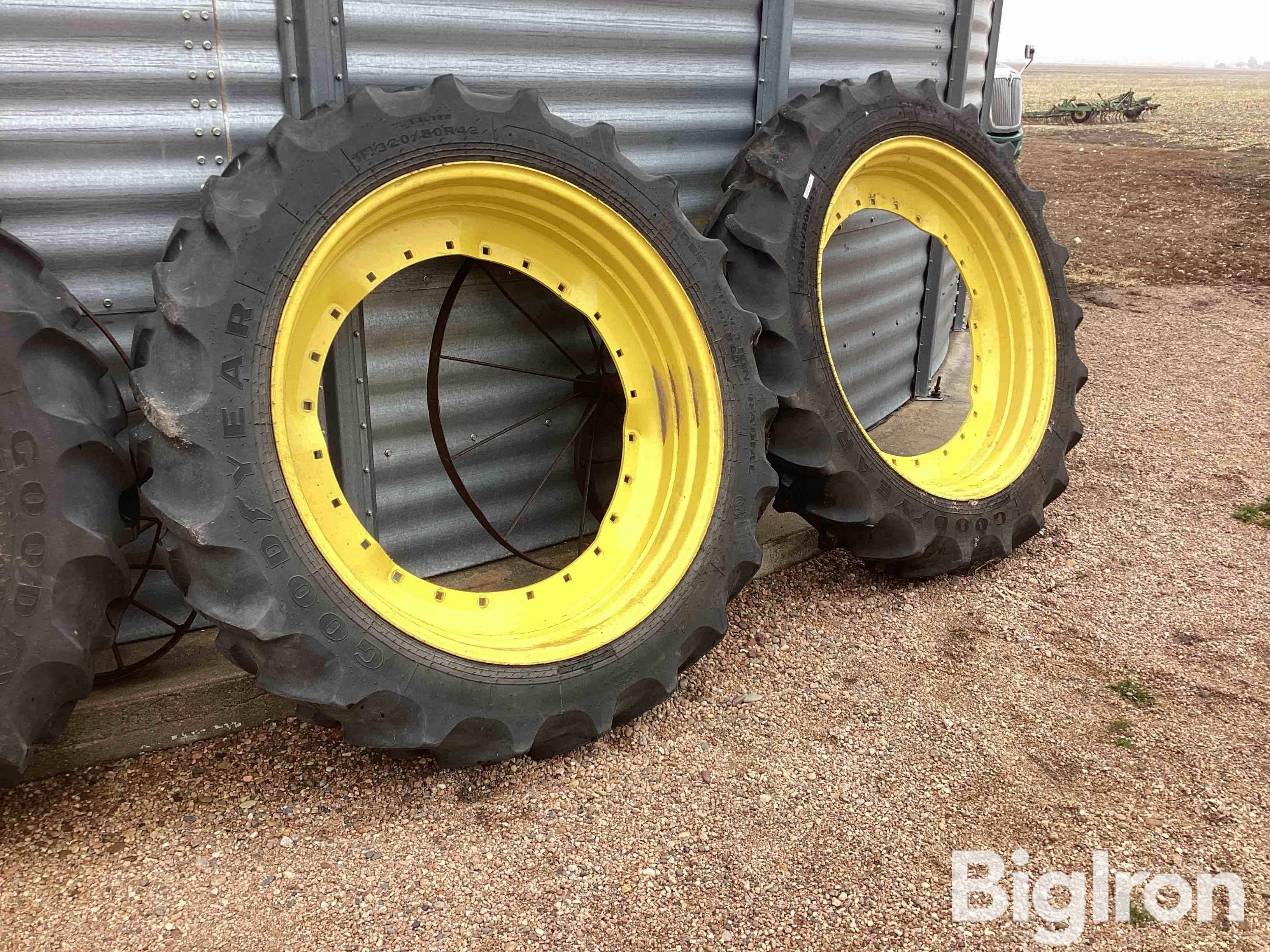 John Deere Tractor Rims W/320/80R42 Tires BigIron Auctions