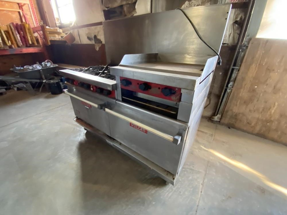 Volcan Snorkel Commercial Range W  Griddle And Broiler Bigiron Auctions