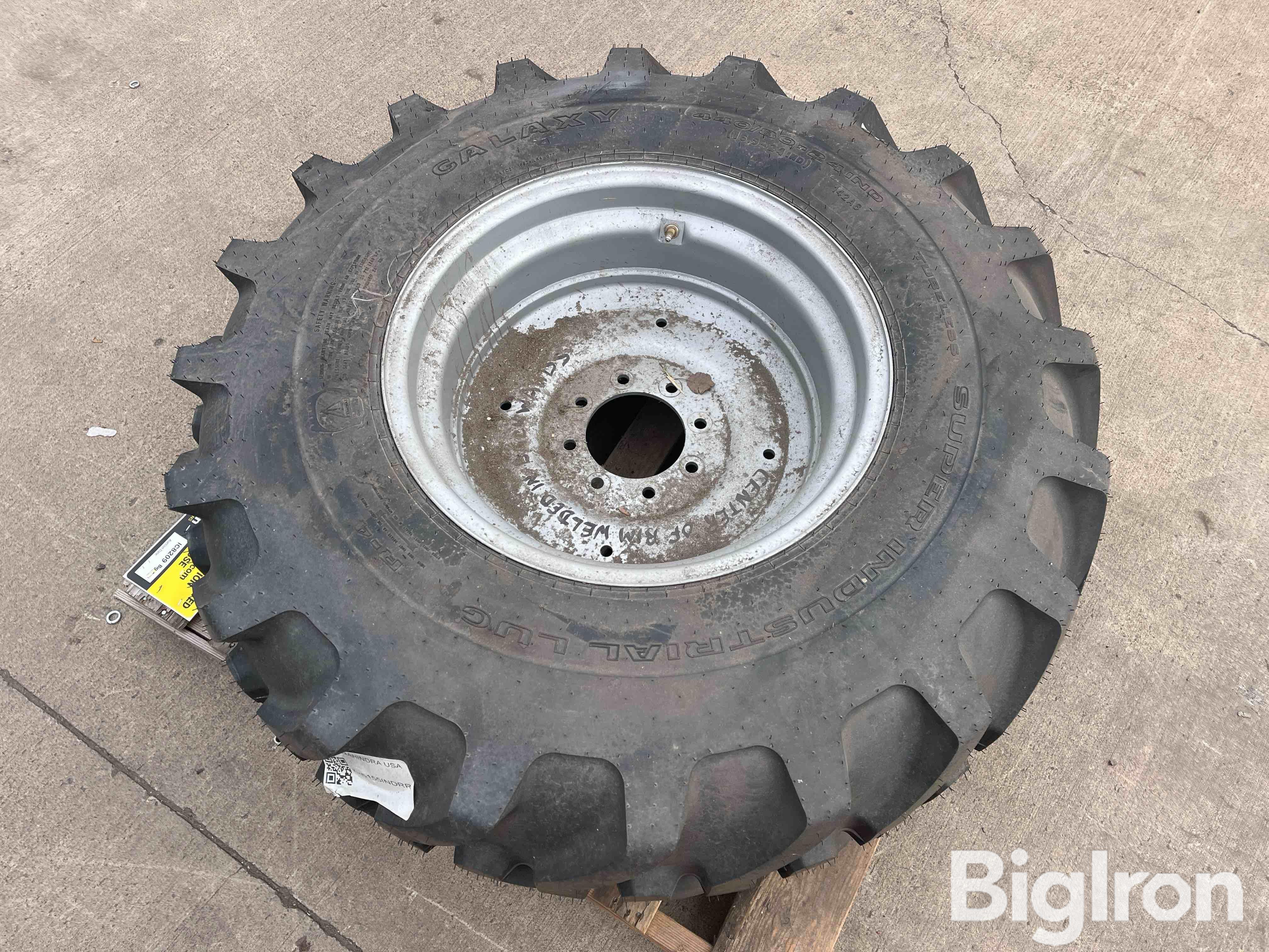 Galaxy 440/80-24 Industrial Lug Tire & Rim BigIron Auctions