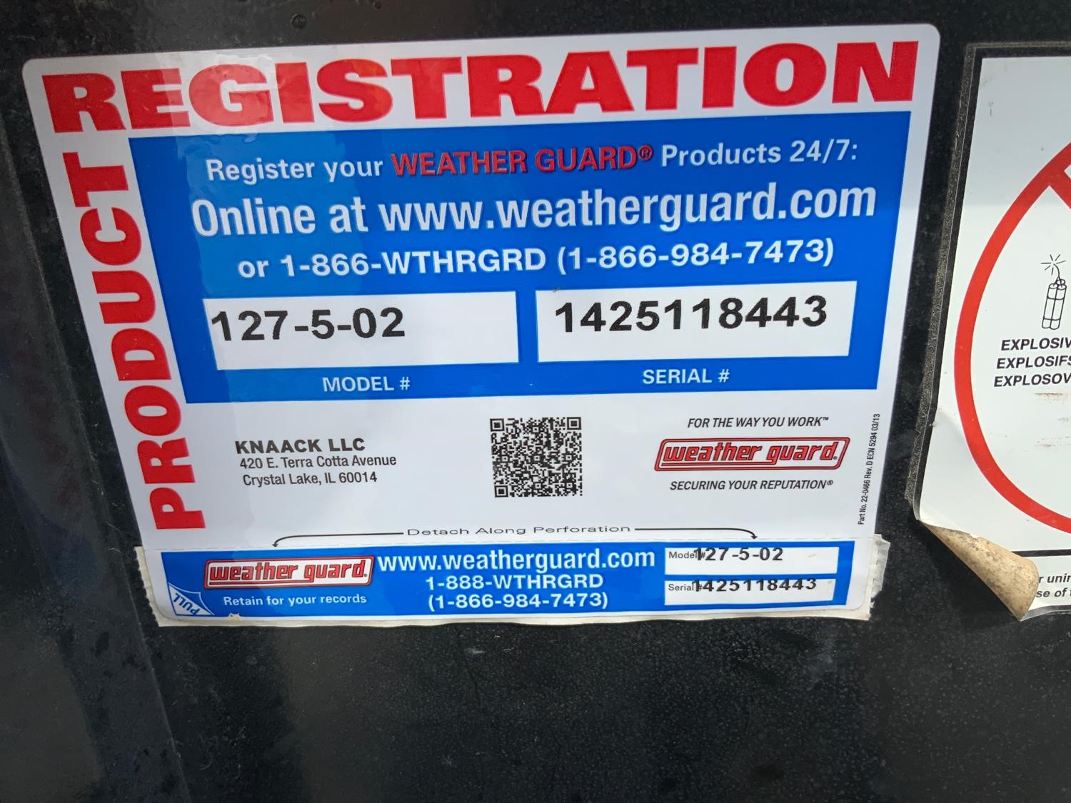 weatherguard tool box decals