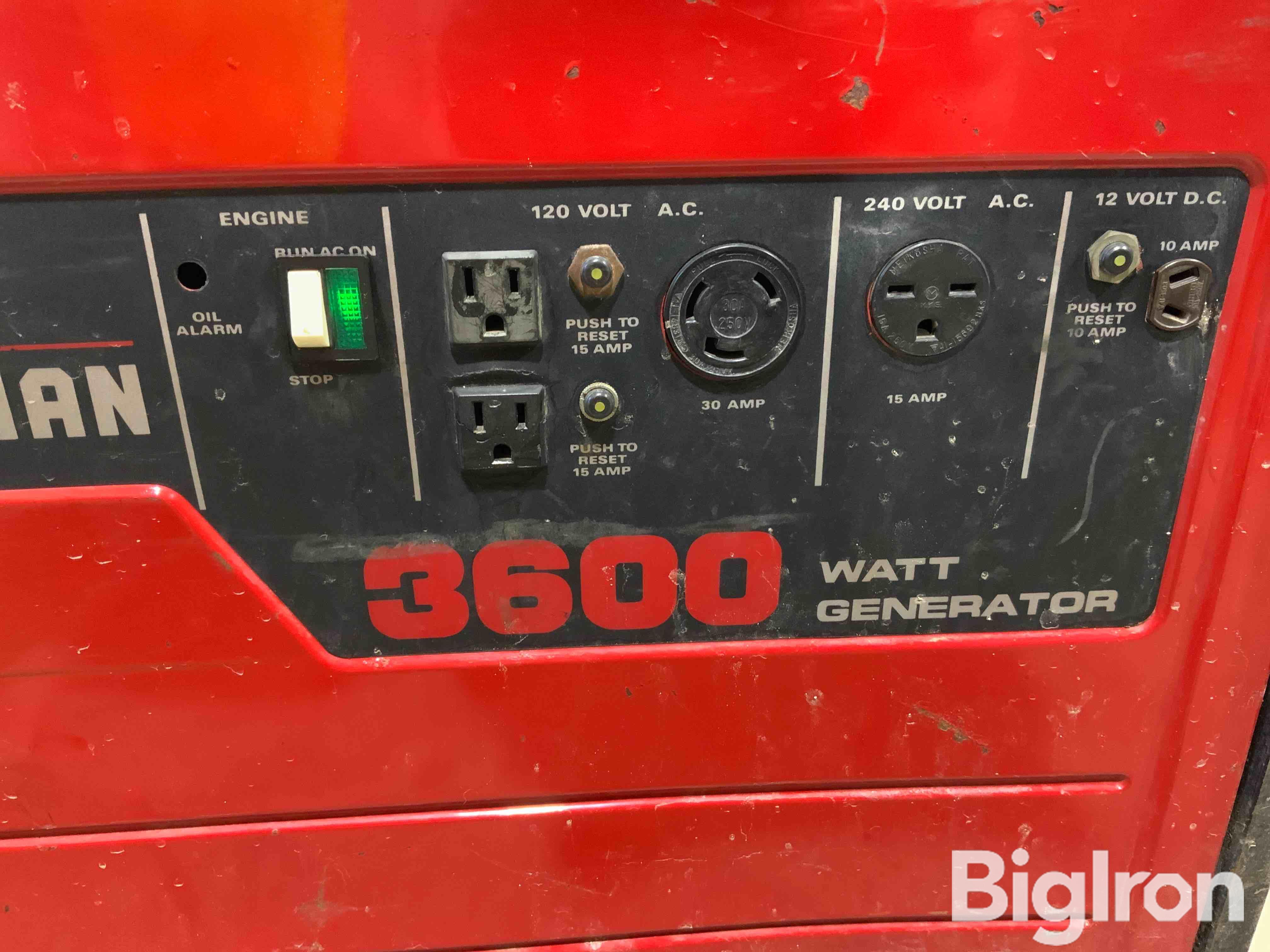 Craftsman 3600W Generator BigIron Auctions