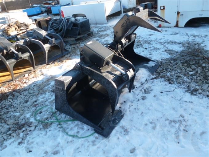 2011 Bobcat 74 Grapple Bucket Skid Steer Attachment Bigiron Auctions