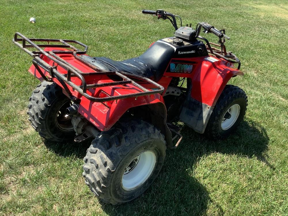 1991 Kawasaki Bayou 220 4-Wheeler BigIron Auctions