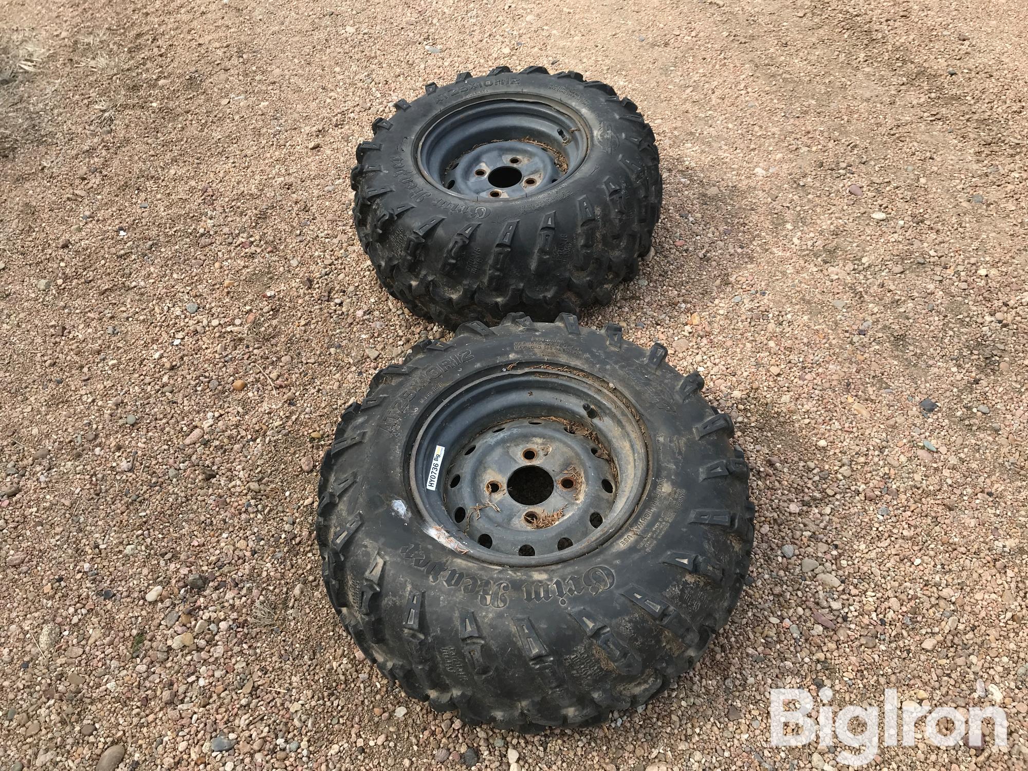 AT25x10-12 ATV Tires/Rims BigIron Auctions