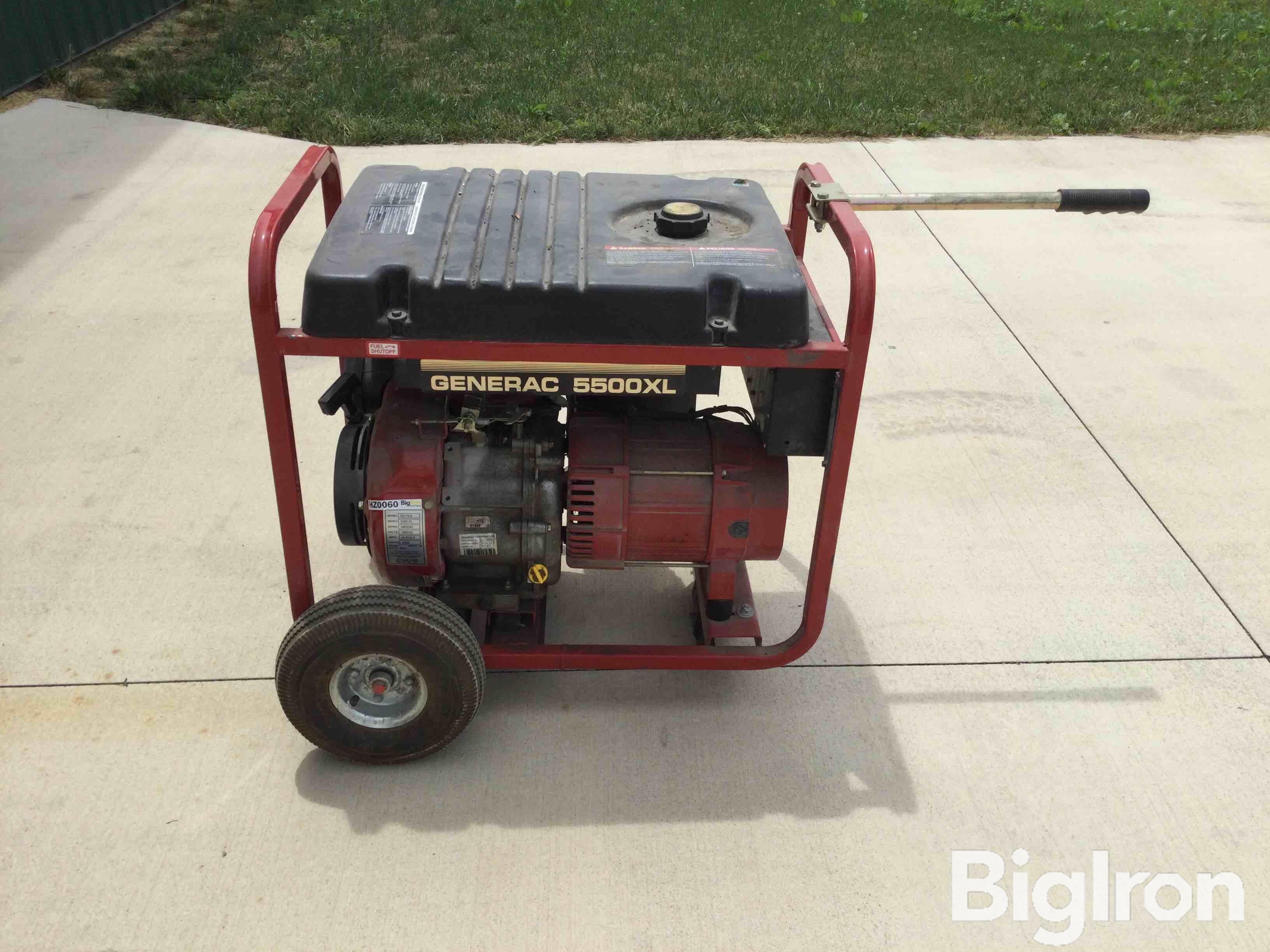 Generac 5500 XL 09778-6 Portable Generator BigIron Auctions