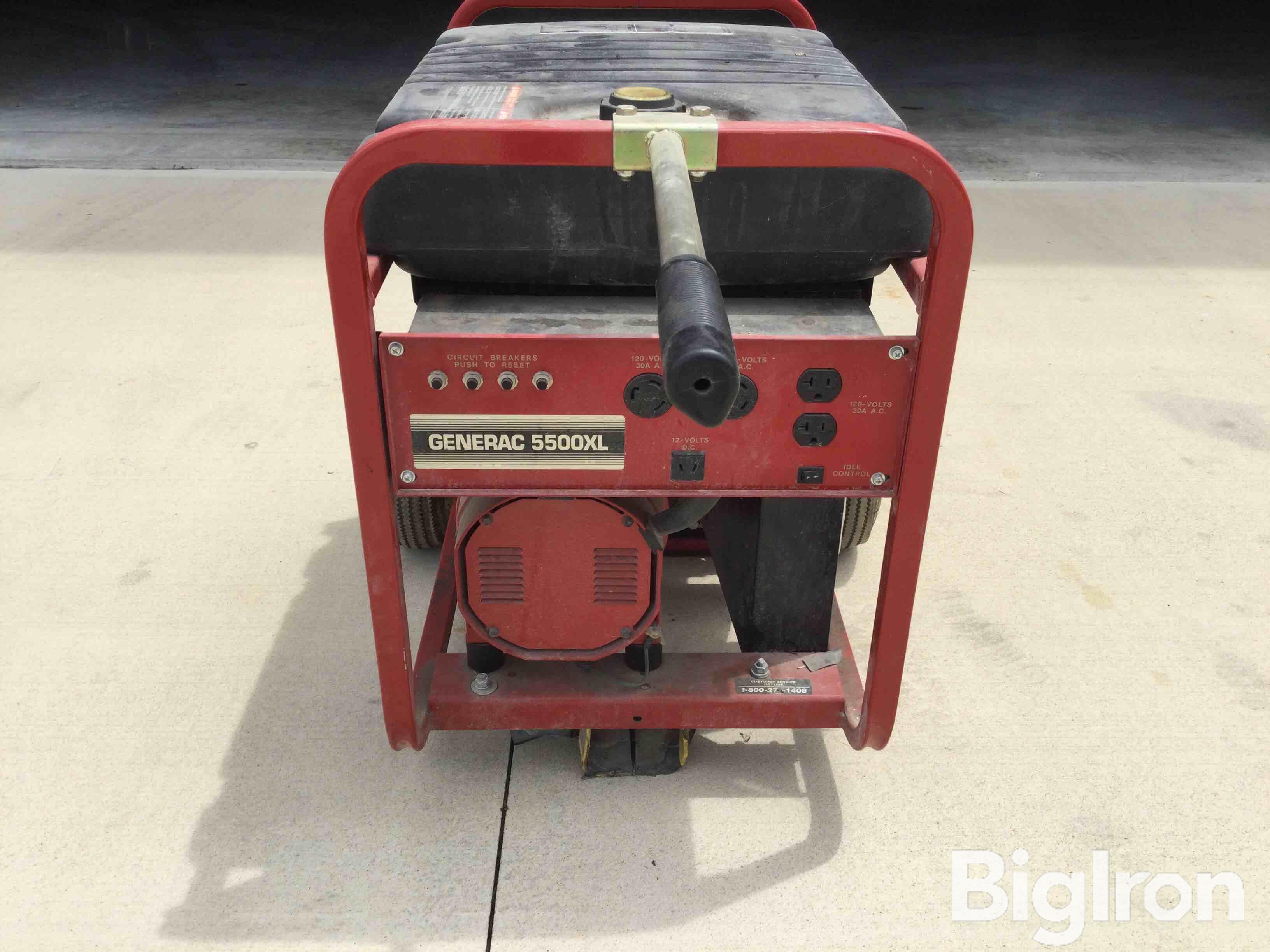 Generac 5500 XL 097786 Portable Generator BigIron Auctions