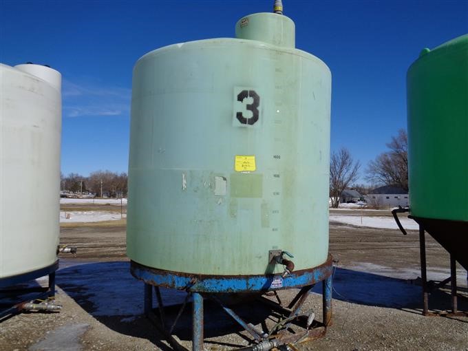 3000 Gal Poly Cone Bottom Tank With Stand BigIron Auctions