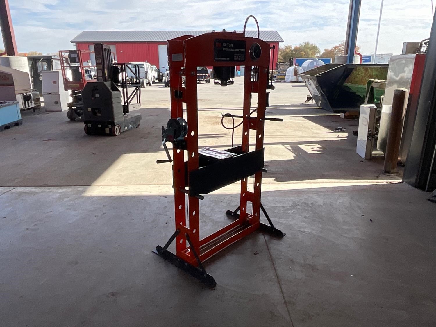 TMG Industrial 50 Ton Capacity Hydraulic Shop Press, Heavy Duty Pressi —  TMG Industrial USA