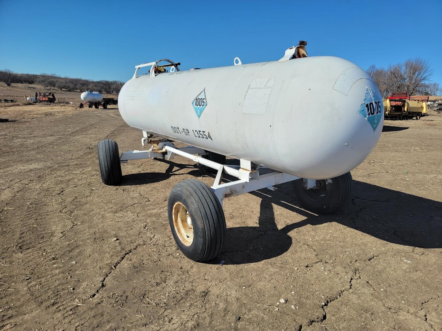 1000 Gallon Anhydrous Ammonia Tank & Trailer BigIron Auctions