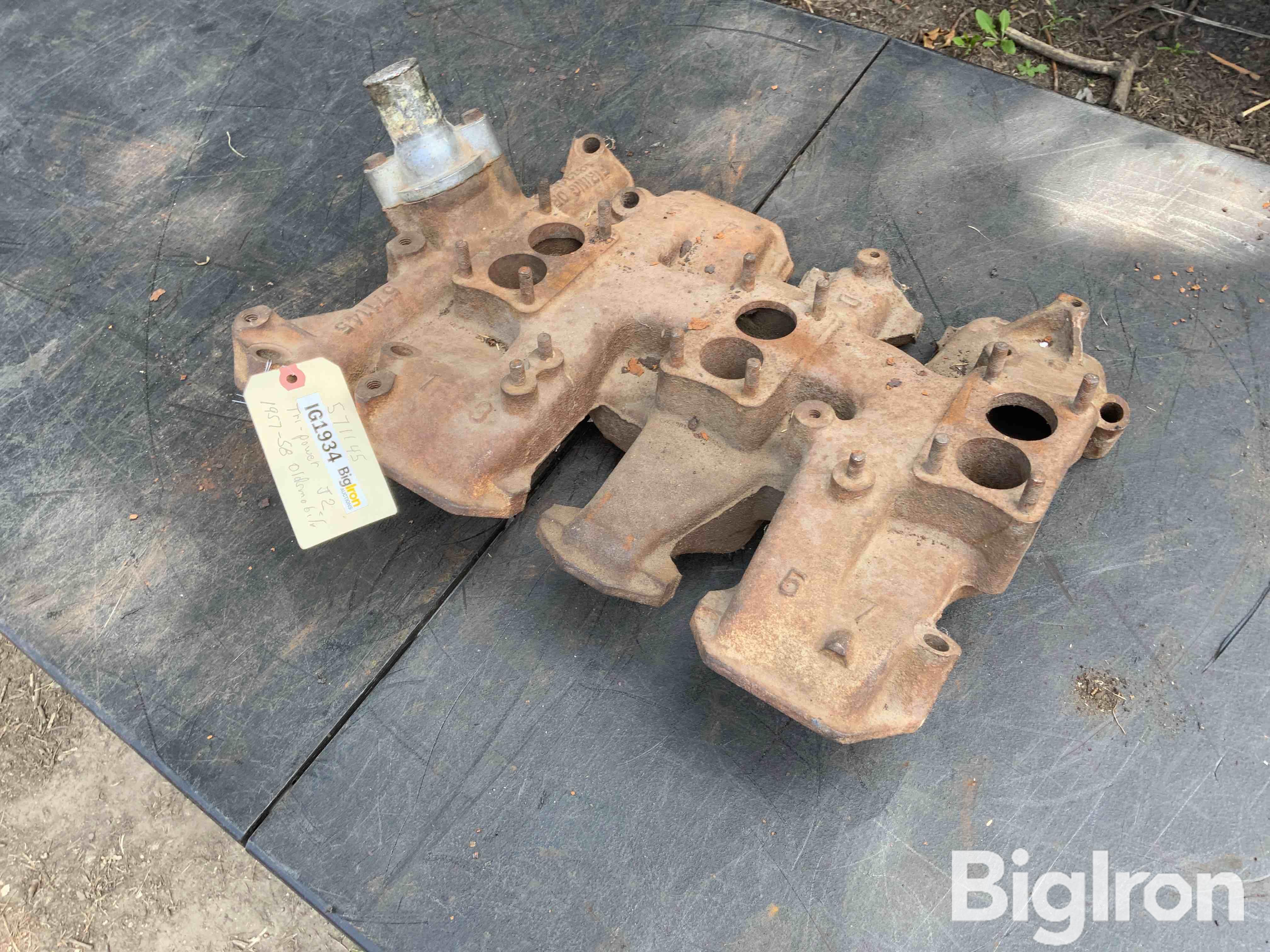 1957-58 GM Oldsmobile Tri Power Intake BigIron Auctions